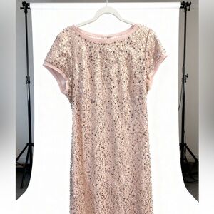 Vince Camuto Blush Sequin Dress